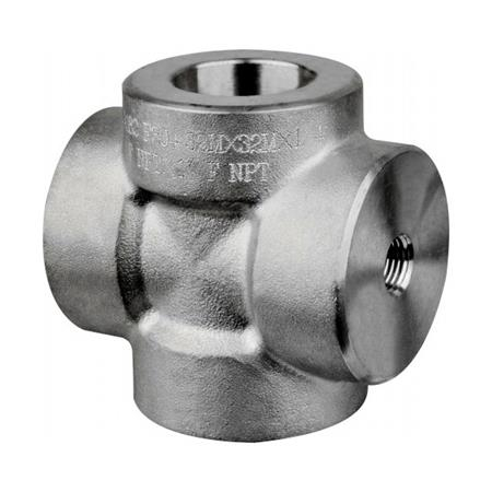 O fornecedor de China forjou a linha fêmea masculina ASME B16.11 DN80 3000LB da cruz do aço inoxidável dos encaixes ASTM A182 F317L 