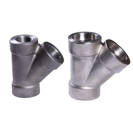 China 45 T lateral do aço inoxidável da Y-Filial A182 F304 do grau, interruptor 3000# ASME B16.11