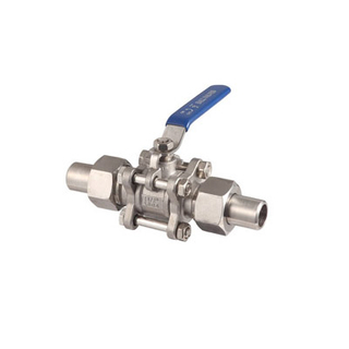 Válvula de esfera da solda do aço inoxidável 3PC