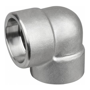 China forjou a solda do soquete do aço inoxidável do fabricante ASME SA182 F321 do cotovelo o cotovelo ASME B16.11 DN80 3000# de 90 graus