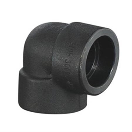 O aço de carbono de China forjou os encaixes ASTM A105 a solda JIS B0203/B2316 3 " 3000# do soquete do cotovelo de 90 graus