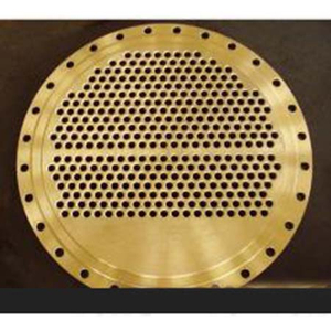 Flange de placa revestida dourada da câmara de ar do aço de carbono