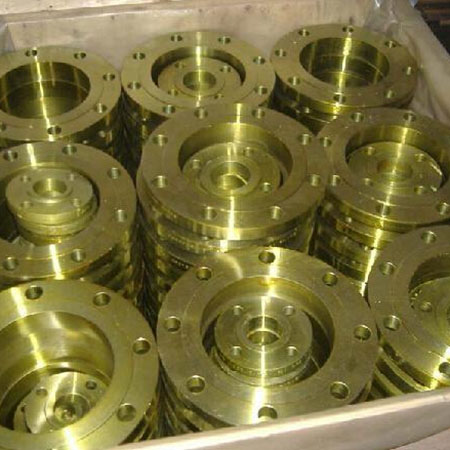 O revestimento dourado forjou as flanges de placa A694 F42, F46, F48, flange de placa de ASTM A182 FF, DN80, PN16, UNI2278-67